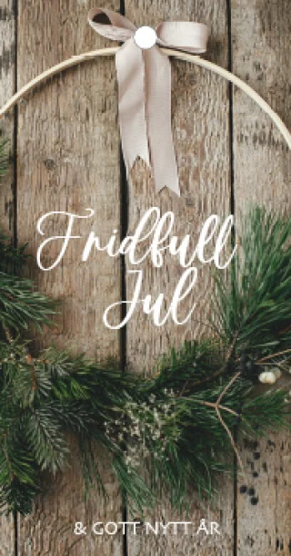Bukettkort 'Fridfull Jul'