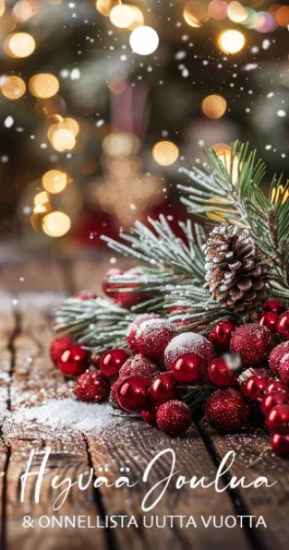 Bukettkort 'Hyvää Joulua'