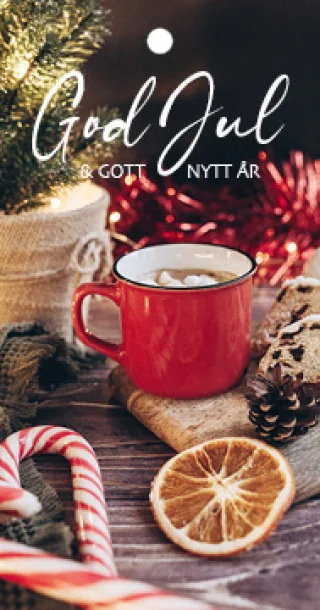 Bukettkort 'God Jul & Gott Nytt År'