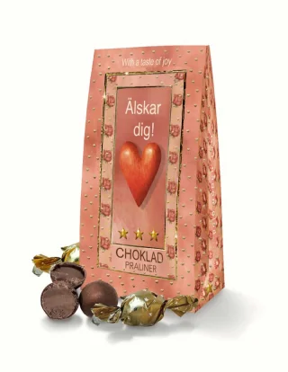 Suklaapraliini 'Älskar dig' 100 g