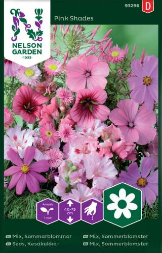 Sommarblomsmix, Rosa