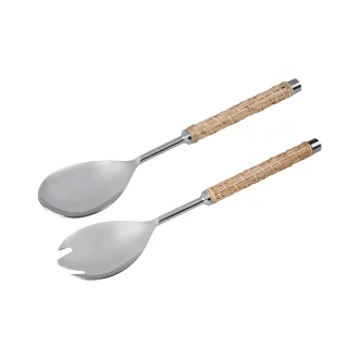 Salaattiaterimet, ruostamaton teräs