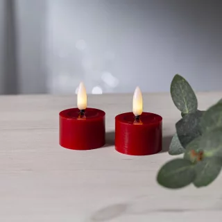 LED värmeljus, röd