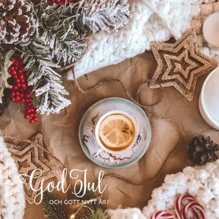 Iso joulukortti 'God Jul & Gott Nytt År'
