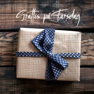 Iso kortti 'Grattis på Farsdag'