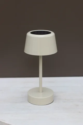 Solcellslampa Solei, beige