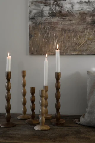 Kynttilänjalka 31 cm, puu